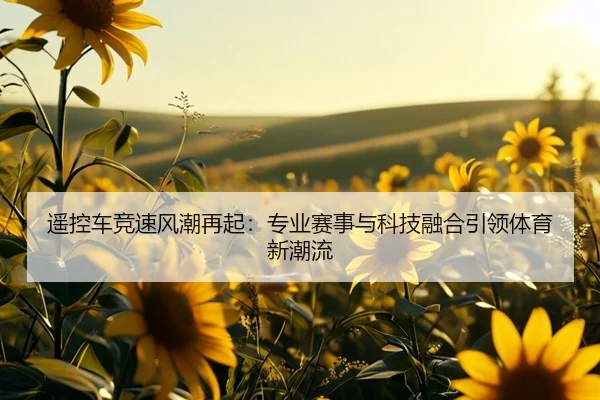 遥控车竞速风潮再起：专业赛事与科技融合引领体育新潮流